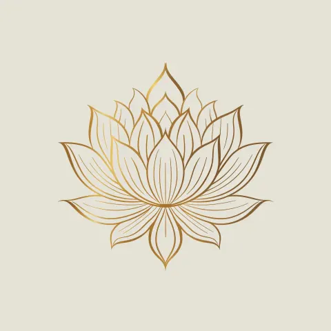 Elegant Gold Lotus Logo