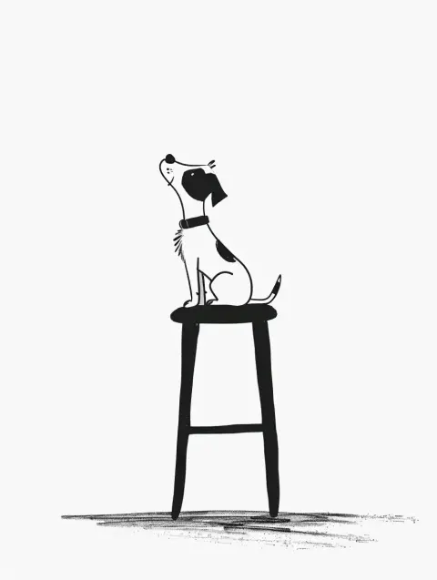 Minimalist Terrier Stool
