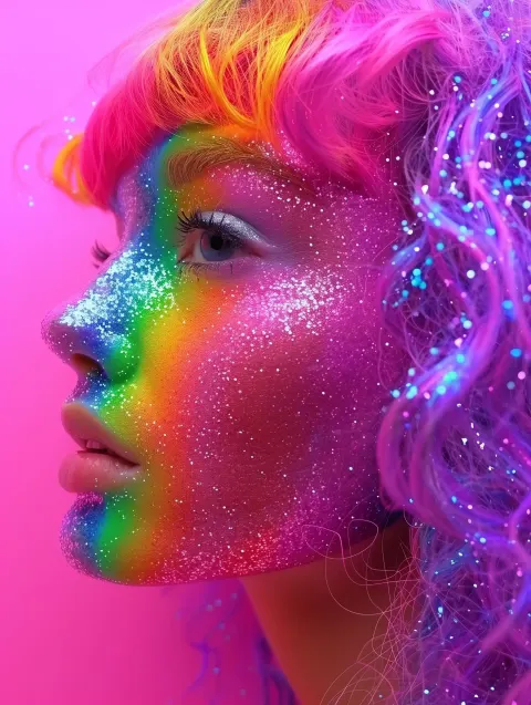 Rainbow Sparkle Woman