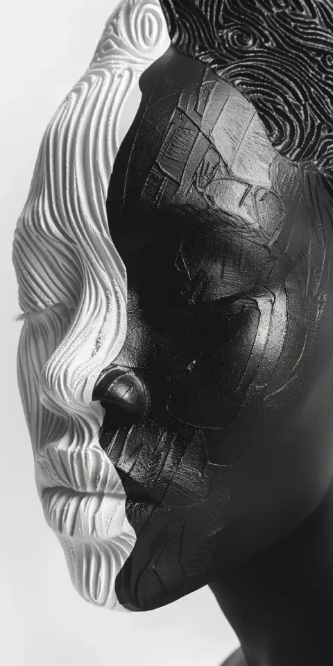 Symbolic Monochrome Struggle