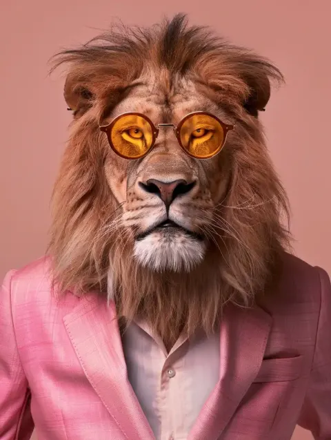 Stylish Lion Poster