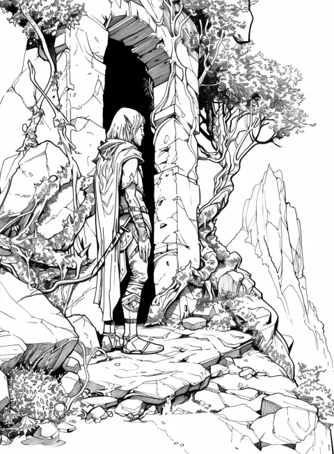 Comic Elf Guard Post