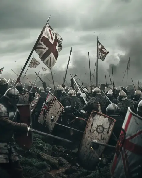 English Crusader Army Battle
