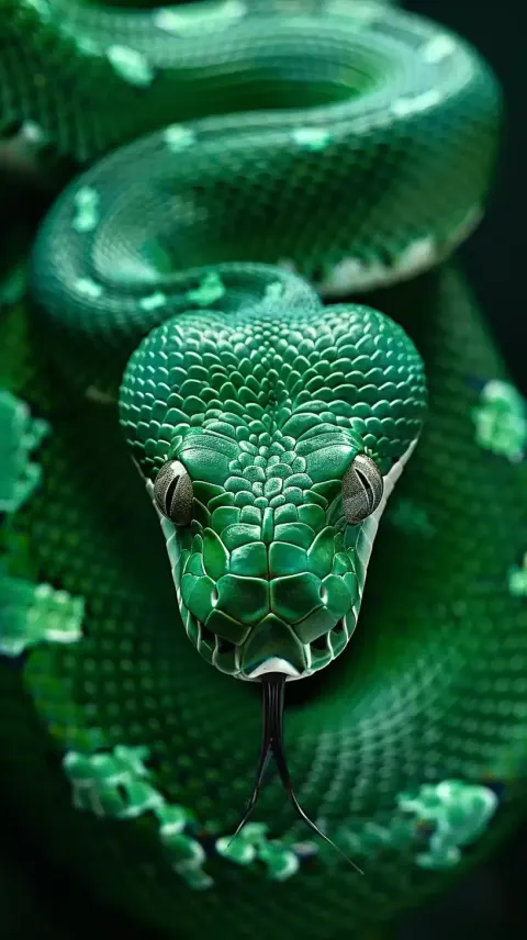 Twisting Snake Frame Art