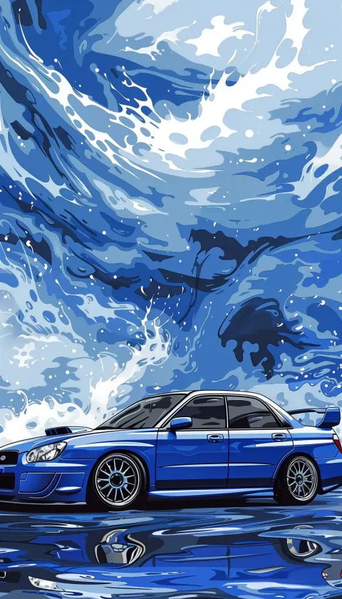 Graphic Subaru Impreza Vector