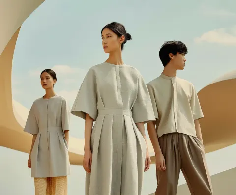 Linen-Clad Trio Beach Club