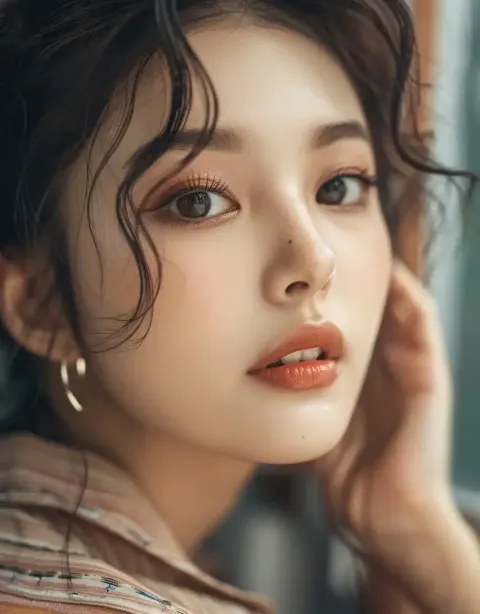 Asian Sunscreen Beauty Portrait