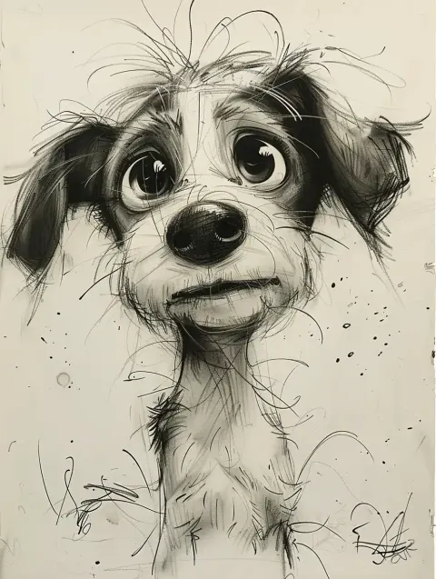 Scribbled Dog by Watterson