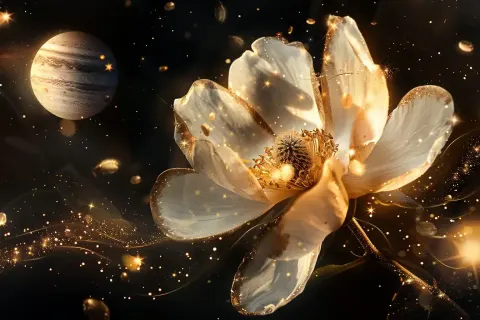 Elegant Venus Flower Portrait