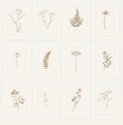 Minimalist Wildflower Cards