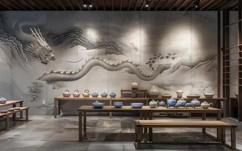 Minimalist Dragon Wall Display
