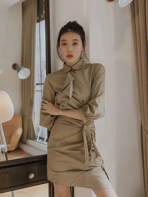 Deconstructed Khaki Portrait