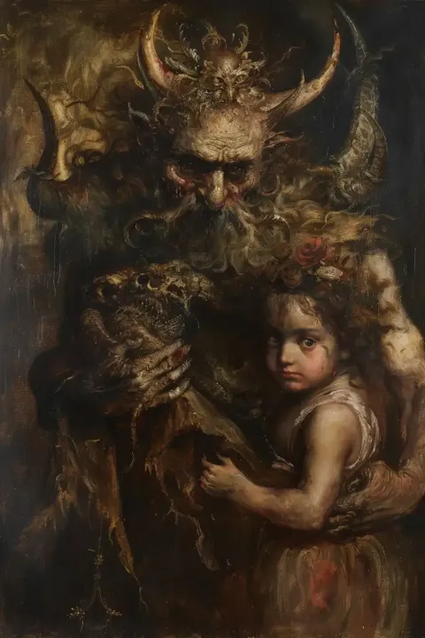 Demonic Plague Deity Portrait