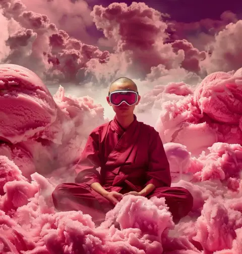 Burgundy Ice Cream Monk