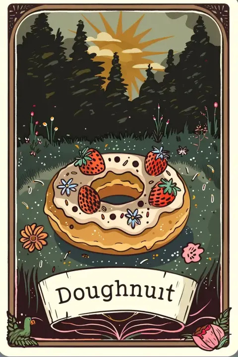 Art Nouveau Doughnut Delight