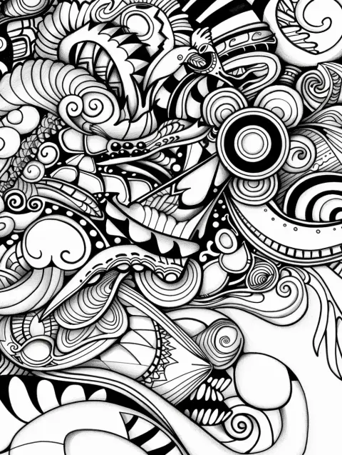 Psychedelic Doodle Wonderland
