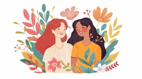 Symbolic Friendship Illustration