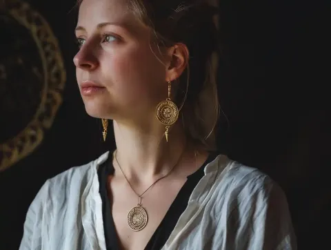 Golden Necklace Portrait
