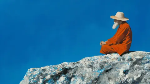 Wizard Captain Explorer by Julio Larraz