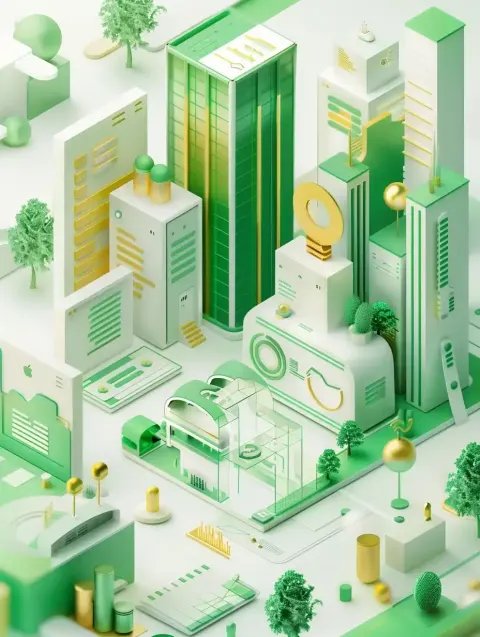 Isometric Data Charts City