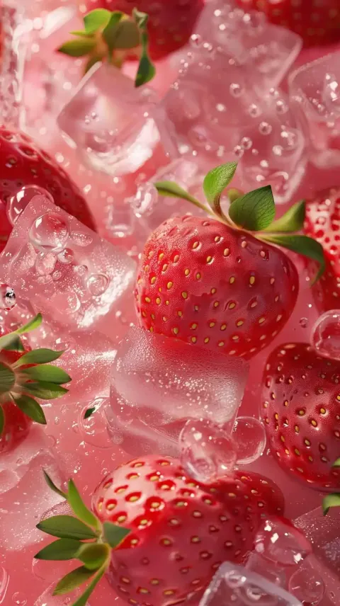 Realistic Strawberry Jam Jar