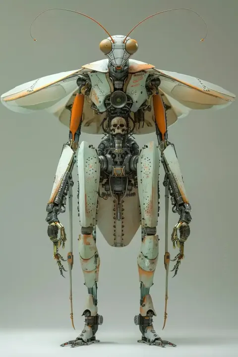 Cyborg Mantis Man Design