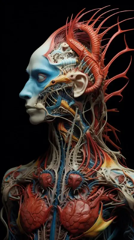 Surreal Anatomy Study of Human Animal Morph Creature