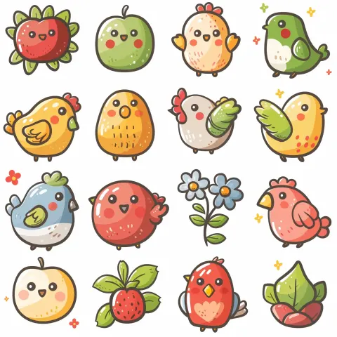 Kawaii Doodle Icons