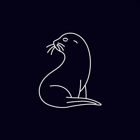 Minimal Seal Vector Art