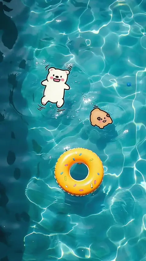 Animal Floaties Aerial View
