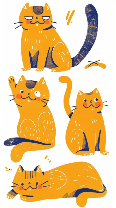 Sticker Cat Expressions