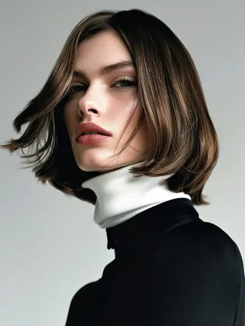 Editorial Italian Bob Portrait