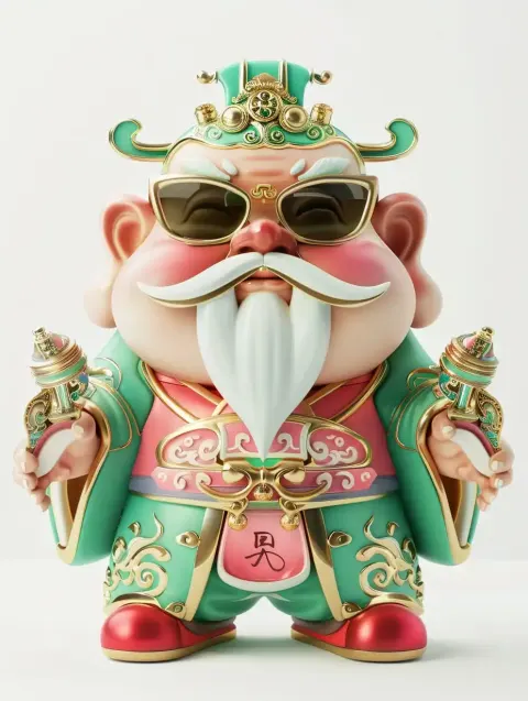Ceramic Wealth God Pixar
