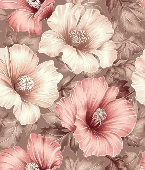 Hand-Drawn Floral Seamless Pattern