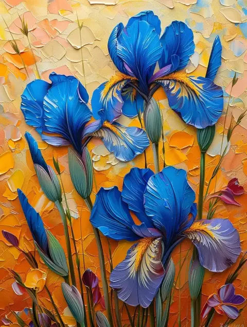 Van Gogh Iris Composition
