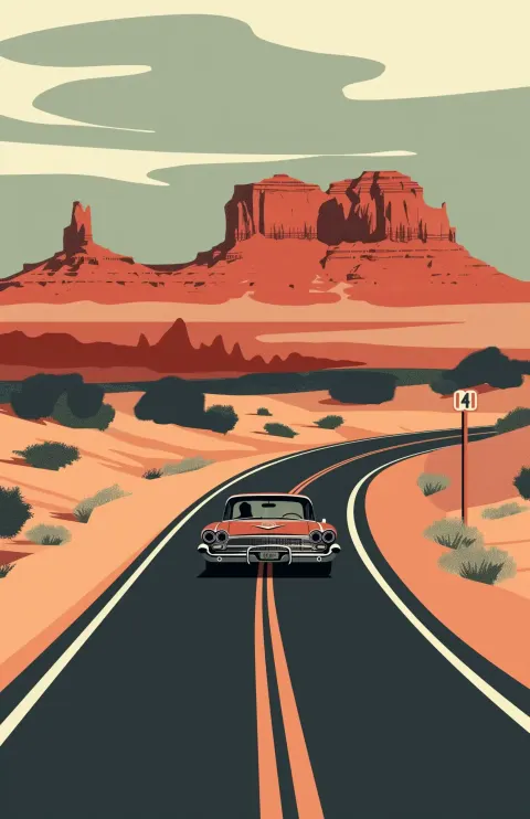 Modern Desert Route 66