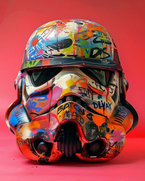 Graffiti Stormtrooper Helmet