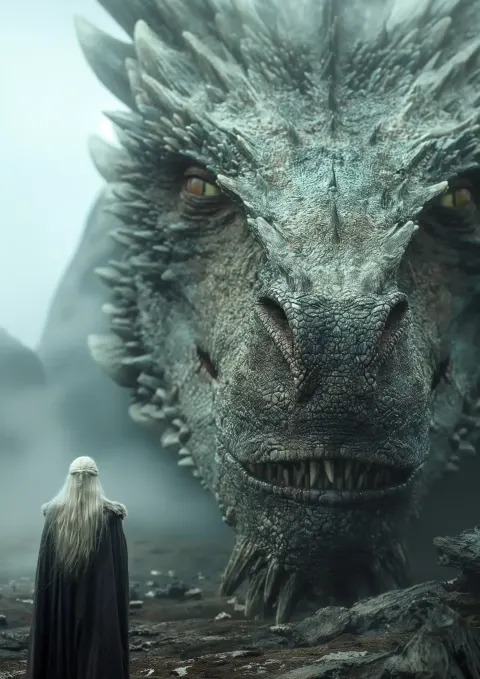 Cinematic Dragon War Hasselblad Stylize