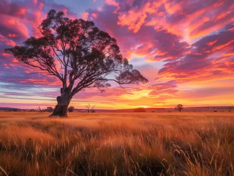 Outback Red Gums Photo