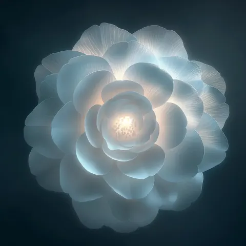 Glowing Camellia Sphere