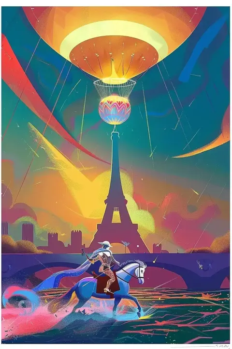 Paris 2024 Knight Spectacle