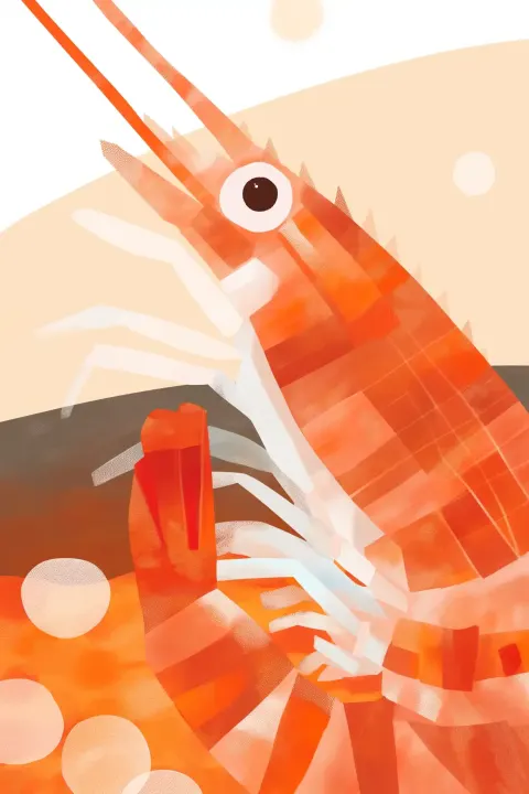 Flat Shrimp in Papaya