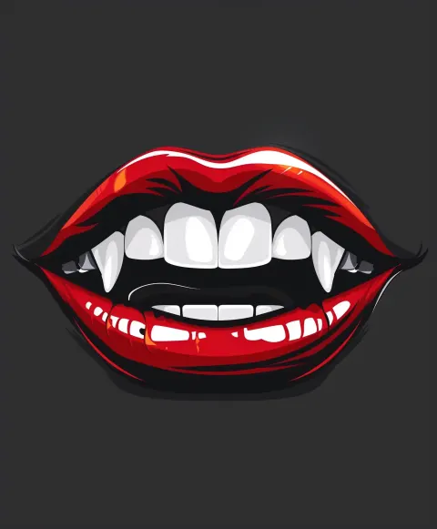 Graphic Vampire Lips