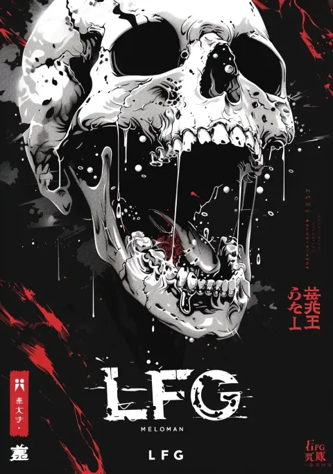 Minimalist Synthwave LFG Poster