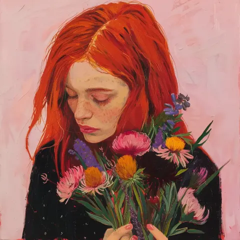 Designers Guild Redhead with Australian Flowers