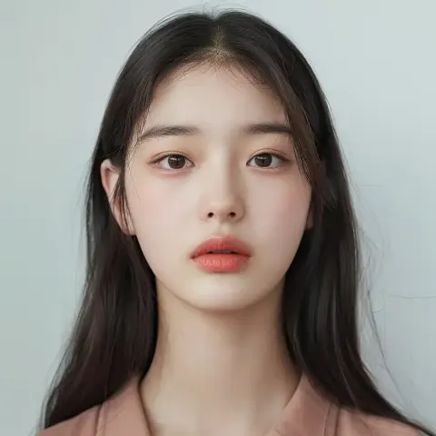 Symmetrical Korean Beauty Portrait