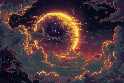 Pixel Fairy Tale Sky