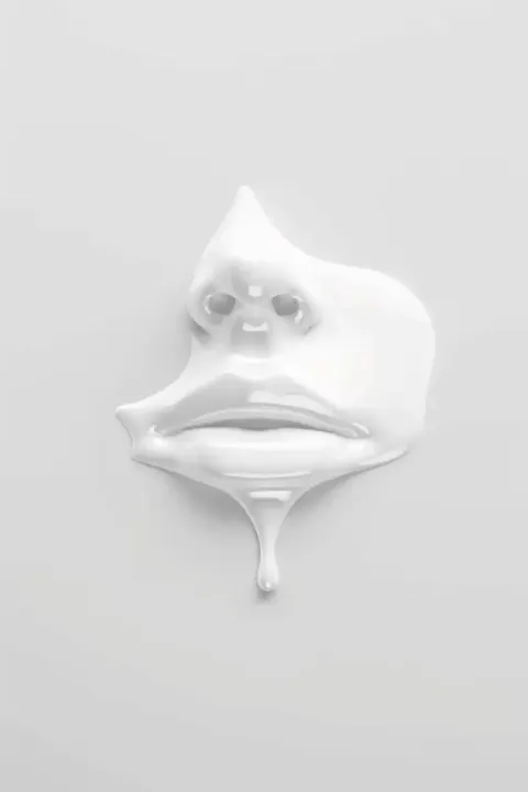 White Painted Face Portrait