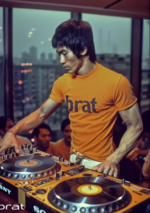 Graphic DJ Bruce Lee