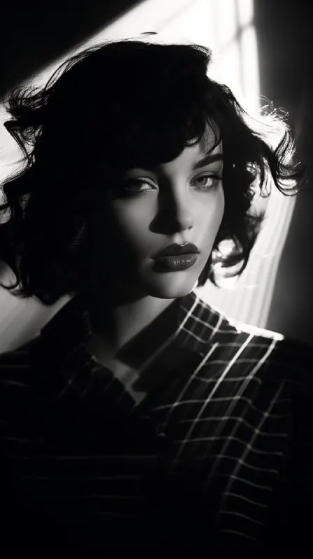 Theatrical Double Exposure Portrait Cindy Sherman Homage